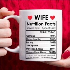 Wife Nutrition Facts Mug